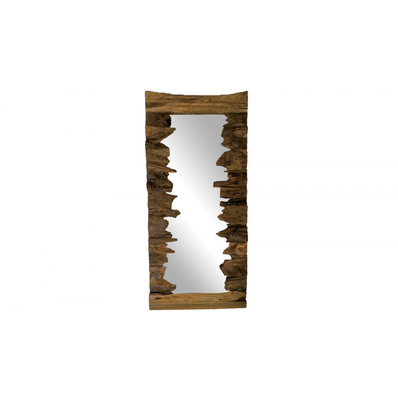 Cadre Miroir Sur Mesure FRAMO En Érable Naturel - Largeur 45cm, Longueur De 30 à 150 Cm
